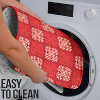 Red Palaka Quilt Hawaii Bathroom Set Traditional Hawaii-plaid Pattern - Polynesian Pride