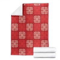 Red Palaka Quilt Hawaii Blanket Traditional Hawaii-plaid Pattern - Polynesian Pride
