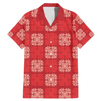 Red Palaka Quilt Hawaii Family Matching Mermaid Dress and Hawaiian Shirt Traditional Hawaii-plaid Pattern - Polynesian Pride