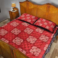 Red Palaka Quilt Hawaii Quilt Bed Set Traditional Hawaii-plaid Pattern - Polynesian Pride