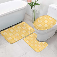 Yellow Palaka Quilt Hawaii Bathroom Set Traditional Hawaii-plaid Pattern - Polynesian Pride