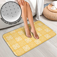 Yellow Palaka Quilt Hawaii Bathroom Set Traditional Hawaii-plaid Pattern - Polynesian Pride