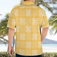 Yellow Palaka Quilt Hawaii Hawaiian Shirt Traditional Hawaii-plaid Pattern - Polynesian Pride