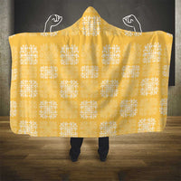 Yellow Palaka Quilt Hawaii Hooded Blanket Traditional Hawaii-plaid Pattern - Polynesian Pride