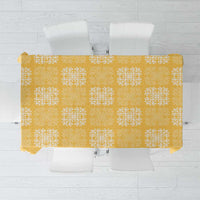Yellow Palaka Quilt Hawaii Tablecloth Traditional Hawaii-plaid Pattern LT14 Yellow - Polynesian Pride