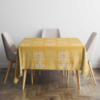 Yellow Palaka Quilt Hawaii Tablecloth Traditional Hawaii-plaid Pattern LT14 - Polynesian Pride