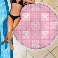 Pink Palaka Quilt Hawaii Beach Blanket Traditional Hawaii-plaid Pattern - Polynesian Pride
