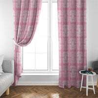 Pink Palaka Quilt Hawaii Window Curtain Traditional Hawaii-plaid Pattern - Polynesian Pride