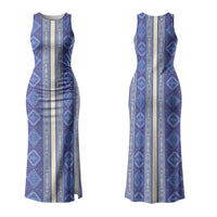 Mabuhay Philippines Festival Couples Matching Tank Maxi Dress and Hawaiian Shirt Yakan Modern Filipiniana Inspired