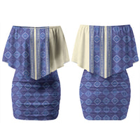 Mabuhay Philippines Festival Family Matching Off Shoulder Short Dress and Hawaiian Shirt Yakan Modern Filipiniana Inspired
