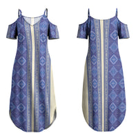 Mabuhay Philippines Festival Family Matching Summer Maxi Dress and Hawaiian Shirt Yakan Modern Filipiniana Inspired