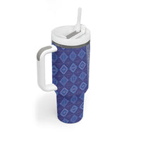 Mabuhay Philippines Festival Tumbler With Handle Yakan Modern Filipiniana Inspired