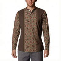 Mabuhay Philippines Festival Button Sweatshirt Tnalak Modern Filipiniana Inspired