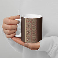 Mabuhay Philippines Festival Ceramic Mug Tnalak Modern Filipiniana Inspired