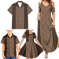 Mabuhay Philippines Festival Family Matching Summer Maxi Dress and Hawaiian Shirt Tnalak Modern Filipiniana Inspired