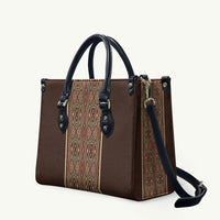 Mabuhay Philippines Festival Leather Bag Tnalak Modern Filipiniana Inspired