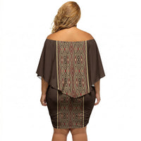 Mabuhay Philippines Festival Off Shoulder Short Dress Tnalak Modern Filipiniana Inspired