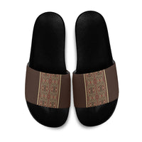 Mabuhay Philippines Festival Slide Sandals Tnalak Modern Filipiniana Inspired