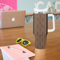 Mabuhay Philippines Festival Tumbler With Handle Tnalak Modern Filipiniana Inspired