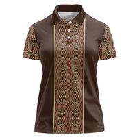 Mabuhay Philippines Festival Women Polo Shirt Tnalak Modern Filipiniana Inspired