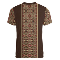 Mabuhay Philippines Festival Women V-Neck T-Shirt Tnalak Modern Filipiniana Inspired