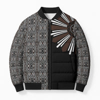 Mabuhay Philippines Festival Bomber Puffer Jacket Araw Tnalak Modern Filipiniana Inspired