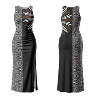 Mabuhay Philippines Festival Couples Matching Tank Maxi Dress and Hawaiian Shirt Araw Tnalak Modern Filipiniana Inspired