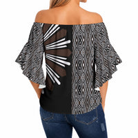 Mabuhay Philippines Festival Off Shoulder Wrap Waist Top Araw Tnalak Modern Filipiniana Inspired