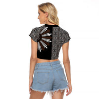 Mabuhay Philippines Festival Raglan Cropped T Shirt Araw Tnalak Modern Filipiniana Inspired