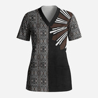 Mabuhay Philippines Festival Scrub Top Araw Tnalak Modern Filipiniana Inspired