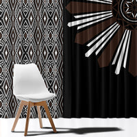 Mabuhay Philippines Festival Window Curtain Araw Tnalak Modern Filipiniana Inspired