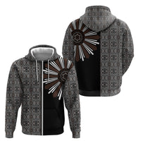 Mabuhay Philippines Festival Zip Hoodie Araw Tnalak Modern Filipiniana Inspired