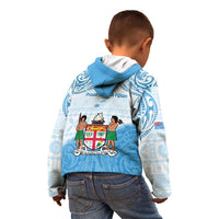 Fiji Day 1970 Kid Hoodie Proud To Be A Fijian Tapa Pattern