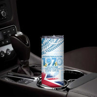 Fiji Day 1970 Skinny Tumbler Proud To Be A Fijian Tapa Pattern