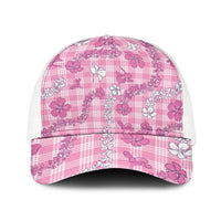 Alaka Aloha Hawaii Baseball Net Cap Plumeria Lei With Palaka Motif - Polynesian Pride