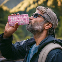 Alaka Aloha Hawaii 4 in 1 Can Cooler Tumbler Plumeria Lei With Palaka Motif - Polynesian Pride