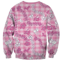 Alaka Aloha Hawaii Sweatshirt Plumeria Lei With Palaka Motif LT14 - Polynesian Pride