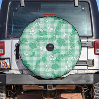 Omaomao Aloha Hawaii Spare Tire Cover Plumeria Lei With Palaka Motif - Polynesian Pride