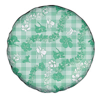 Omaomao Aloha Hawaii Spare Tire Cover Plumeria Lei With Palaka Motif - Polynesian Pride