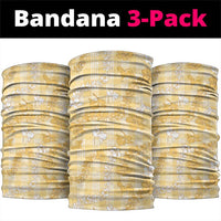 Melemele Aloha Hawaii Neck Gaiter Plumeria Lei With Palaka Motif - Polynesian Pride