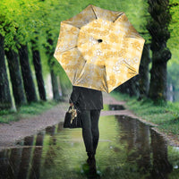 Melemele Aloha Hawaii Umbrella Plumeria Lei With Palaka Motif - Polynesian Pride