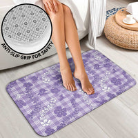 Poni Aloha Hawaii Bathroom Set Plumeria Lei With Palaka Motif - Polynesian Pride