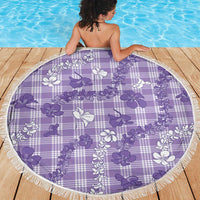 Poni Aloha Hawaii Beach Blanket Plumeria Lei With Palaka Motif - Polynesian Pride
