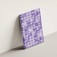 Poni Aloha Hawaii Canvas Wall Art Plumeria Lei With Palaka Motif - Polynesian Pride