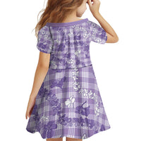 Poni Aloha Hawaii Family Matching Off Shoulder Short Dress and Hawaiian Shirt Plumeria Lei With Palaka Motif LT14 - Polynesian Pride