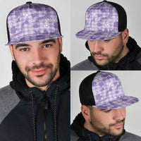 Poni Aloha Hawaii Mesh Trucker Cap Plumeria Lei With Palaka Motif - Polynesian Pride
