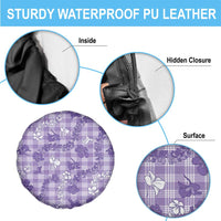 Poni Aloha Hawaii Spare Tire Cover Plumeria Lei With Palaka Motif - Polynesian Pride