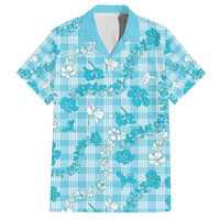 Polu Aloha Hawaii Hawaiian Shirt Plumeria Lei With Palaka Motif - Polynesian Pride