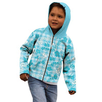 Polu Aloha Hawaii Kid Hoodie Plumeria Lei With Palaka Motif LT14 - Polynesian Pride