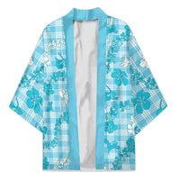 Polu Aloha Hawaii Kimono Plumeria Lei With Palaka Motif - Polynesian Pride